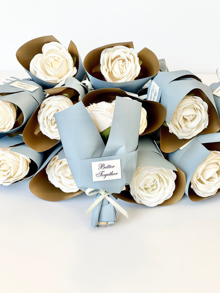 10 Wedding favors for guests, Wedding favors, Mini bouquets , Favors, Dusty blue favors, Baby shower, Personalized favors, Rustic favors