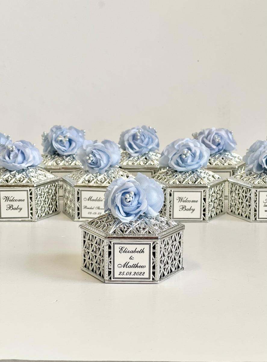 10 pcs Wedding Favors for Guests, Wedding Favors Boxes, Favors, Silver –  Whiteroomfavors