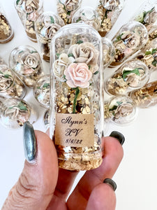 glass dome favors for guests