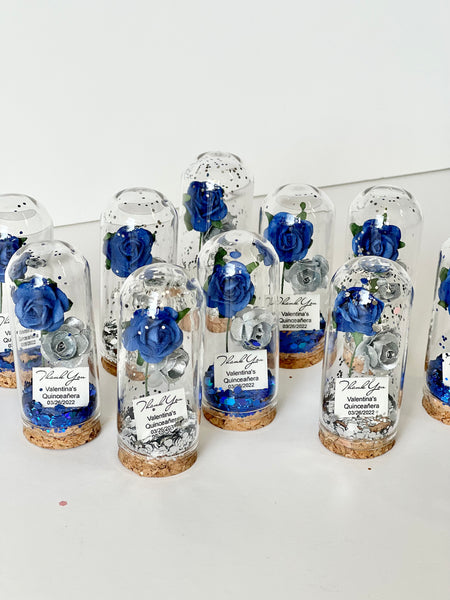 10 pcs Wedding Favors – Custom Glass Dome Cloche Favors, Beauty and the Beast Party Favors for Guests