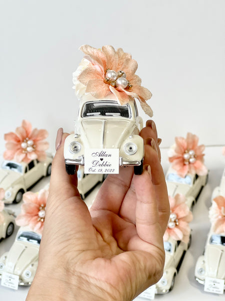 Car Wedding Favors, Vintage Car Favors, Wedding Favors for Guests, Baby Shower Party Favors, Custom Sweet 15 Favors, Bachelorette Favors