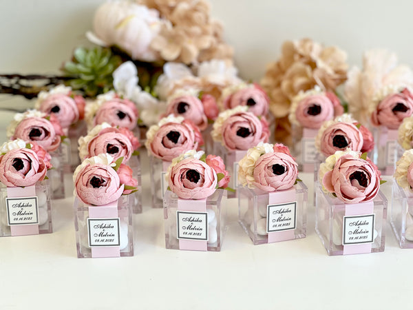 5 pcs Custom Wedding Favor Boxes – Party Favors for Guests, Elegant Gift Boxes