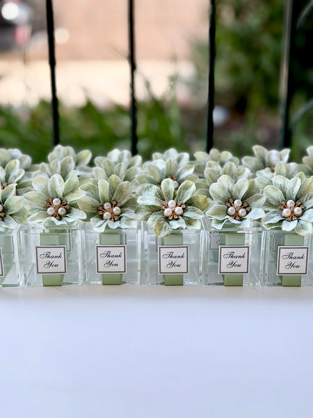 5 pcs Sage Green Wedding Favors Boxes, Elegance Wedding Favors for Guests, Luxury Party Favors, Wedding Custom Favors, Quinceanera Favors Gifts