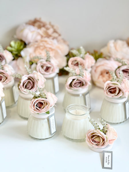 Dusty Custom Candle Wedding Favors for Guests, Personalized Party Candle Favors, Bulk Candle Favors, Decorative Candles for Home, Customizable Wedding Favors