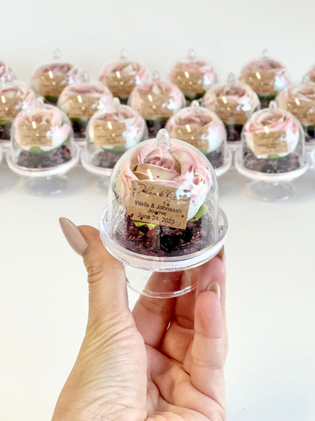 10 pcs Luxury Wedding Favors – Custom Dome Favors, Engagement, Baptism, and Party Favors for Guests