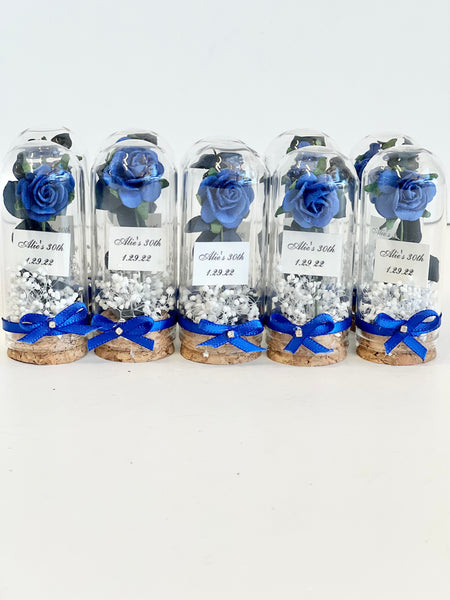 10 pcs Wedding Favors – Custom Glass Dome Cloche Favors, Beauty and the Beast Party Favors for Guests