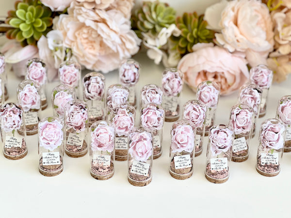 10 pcs Bulk Wedding Favors for Guests, Rose Dome Favors, Personalized Party Gifts, Beauty and the Beast Custom Favors, Rustic Favors Gifts, Boho