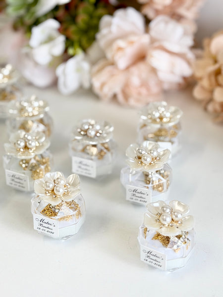 Baptism Favors Cross with Necklace Gifts, Christening Rosary Favors for Guests, Custom First Communion Favors, Personalized Baptism Gifts