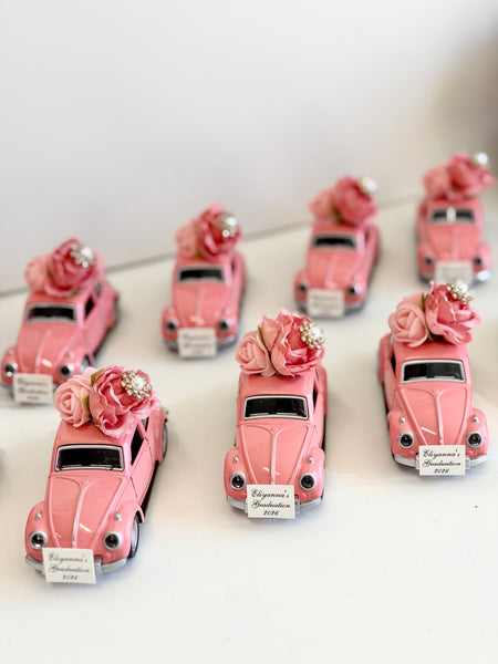 Personalized Beetle Favors | Vintage Wedding Car Gifts | Bridal Shower Guest Keepsakes | Elegant Party Decor