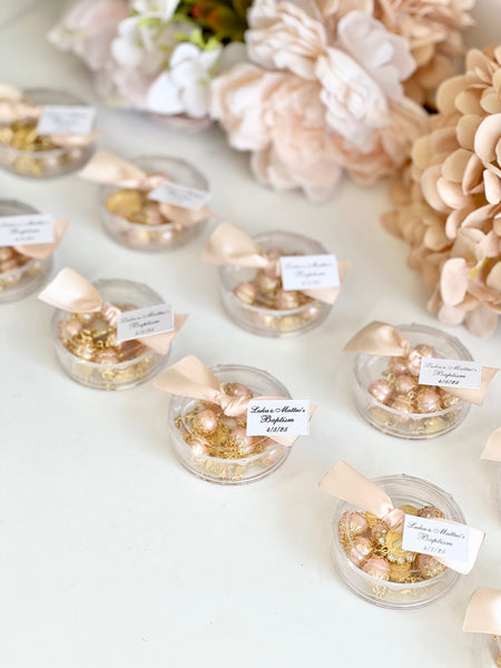 12 pcs Baptism Favors, Christening Favors, Rosary Favor Boxes, Personalized First Communion Souvenirs, Custom Baptism Gifts