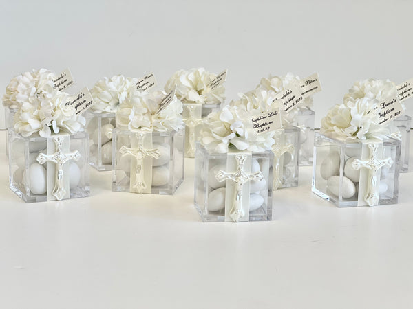 10 pcs Baptism Favors, Christening Favors, Cross Favors, Custom Favors, First Communion Souvenirs, Personalized Baptism Gifts