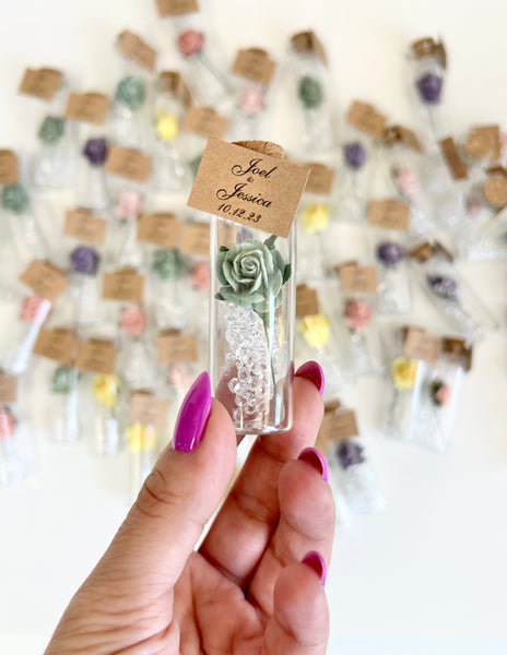 10 pcs Wedding Favors for Guests, Wedding Favors, Baptism Favors, Saga green Rose, Luxury Favors, Engagement Favors, Boho Wedding, Saga Green