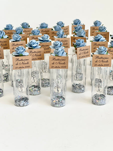 5 pcs Custom Baby Shower Favors for Guests, Baptism Favors, Footprint Favors, Footprint Charm Favors, Personalized Party Favors, Welcome Baby Gift