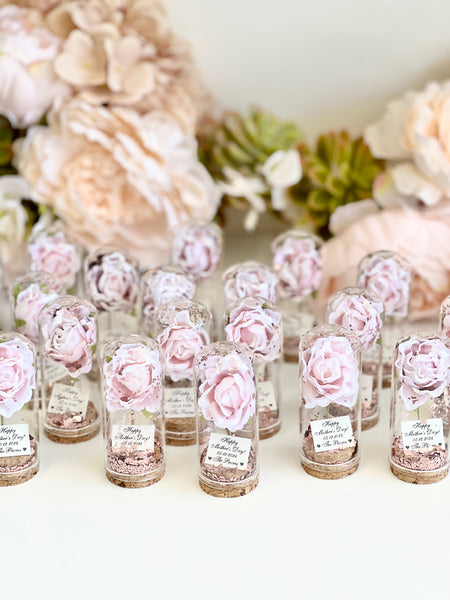10 pcs Bulk Wedding Favors for Guests, Rose Dome Favors, Personalized Party Gifts, Beauty and the Beast Custom Favors, Rustic Favors Gifts, Boho