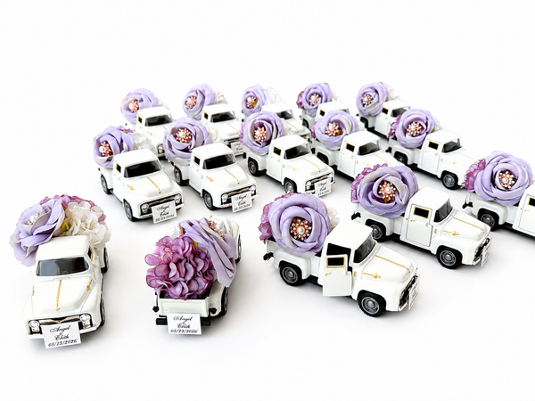 Lilac Track Car Wedding Favors, Wedding Car Gifts for Guests, Baby Shower, Personalized Party Favors, Custom Bride Shower Favors