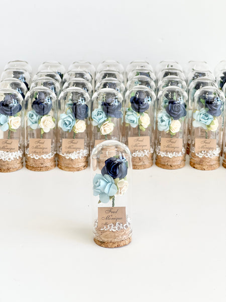 10 pcs Wedding Favors – Custom Glass Dome Cloche Favors, Beauty and the Beast Party Favors for Guests