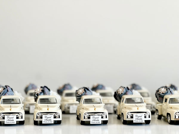 Car Wedding Favors, Car Wedding Favors for Guests, Baby Shower, Personalized Party Favors, Vintage Wedding Gifts, Custom Bride Shower Favors