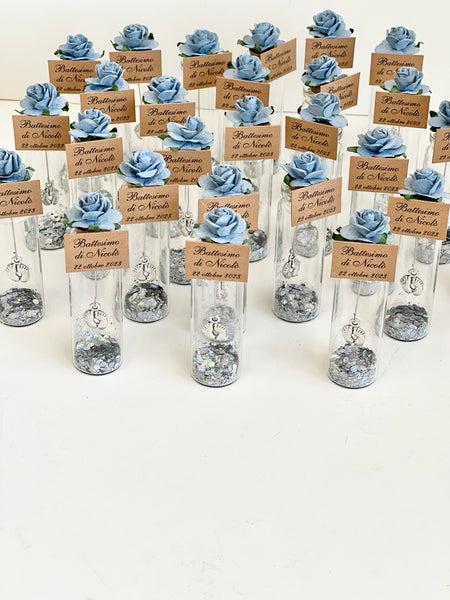 5 pcs Custom Baby Shower Favors for Guests, Baptism Favors, Footprint Favors, Footprint Charm Favors, Personalized Party Favors, Welcome Baby Gift