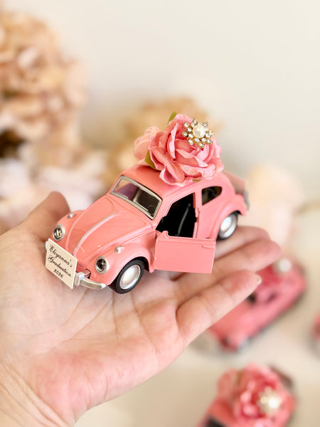 Personalized Beetle Favors | Vintage Wedding Car Gifts | Bridal Shower Guest Keepsakes | Elegant Party Decor