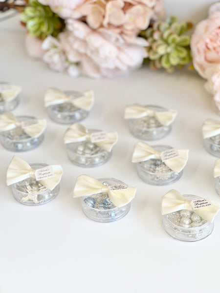 12 pcs Baptism Favors, Christening Favors, Rosary Favor Boxes, Personalized First Communion Souvenirs, Custom Baptism Gifts