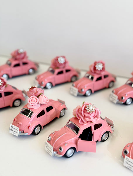 Personalized Beetle Favors | Vintage Wedding Car Gifts | Bridal Shower Guest Keepsakes | Elegant Party Decor