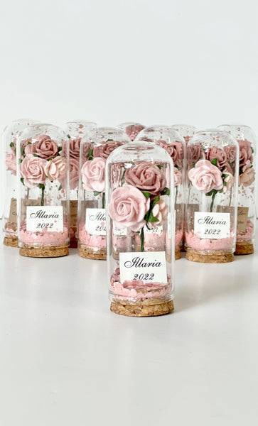 10 pcs Wedding Favors – Custom Glass Dome Cloche Favors, Beauty and the Beast Party Favors for Guests