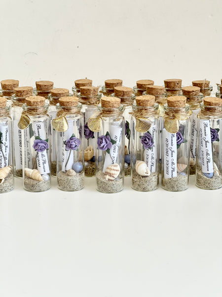10 pcs Wedding favors for beach, Wedding gift for guest, Beach favors, Wedding favors, Favors, Beach party favors, Wedding message in a bottle