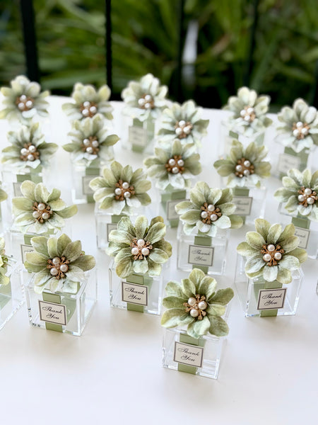 5 pcs Sage Green Wedding Favors Boxes, Elegance Wedding Favors for Guests, Luxury Party Favors, Wedding Custom Favors, Quinceanera Favors Gifts