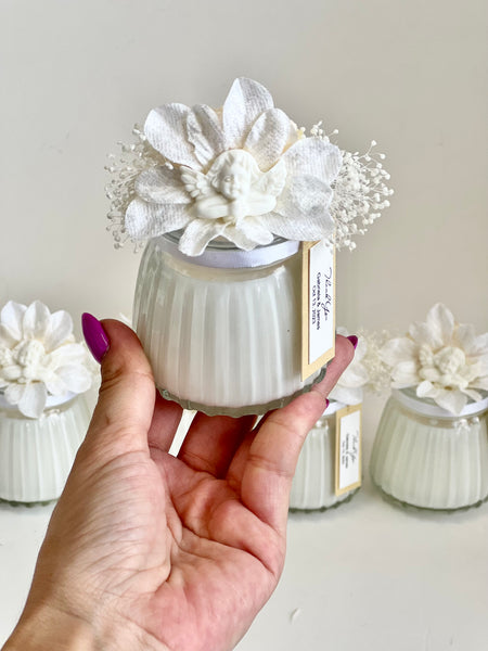 Baptism Candle Favors, Personalized Baptism Gifts, Baby Shower Favors, Custom Favors, Angel Favors, Party Favors, Baby Girl