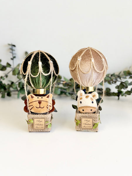 Safari Hot Air Balloon Baby Shower Favor, Jungle Baby Shower Gift, Neutral Baby Shower Decor, Newborn Keepsake Favors for Guests