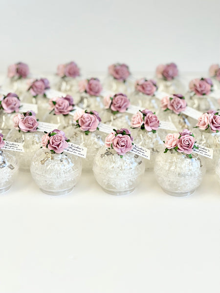 10 pcs Baptism Favors, Christening Favors, Rosary Favor Boxes, Personalized First Communion Souvenirs, Custom Baptism Gifts