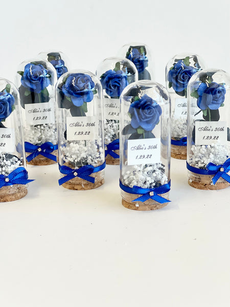 10 pcs Wedding Favors – Custom Glass Dome Cloche Favors, Beauty and the Beast Party Favors for Guests