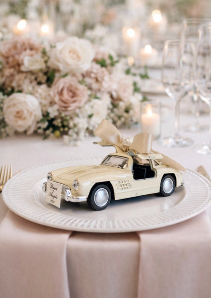 Vintage Elegance Car Wedding Favors with Rings, Retro Car Favors, Personalized Favors for Guests, Luxury Custom Favors, Bachelorette Favors