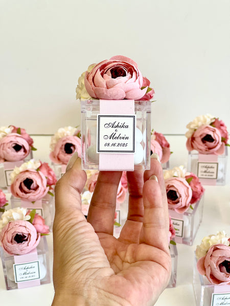 5 pcs Custom Wedding Favor Boxes – Party Favors for Guests, Elegant Gift Boxes