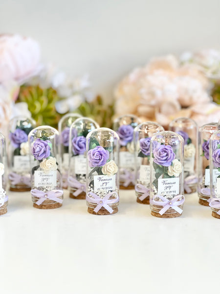 10 pcs Wedding Favors – Custom Glass Dome Cloche Favors, Beauty and the Beast Party Favors for Guests