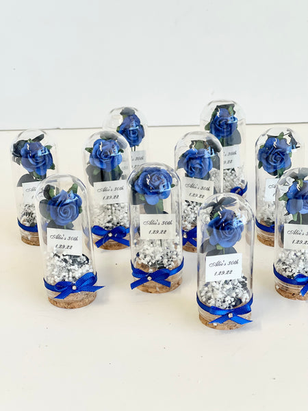 10 pcs Wedding Favors – Custom Glass Dome Cloche Favors, Beauty and the Beast Party Favors for Guests