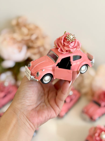 Personalized Beetle Favors | Vintage Wedding Car Gifts | Bridal Shower Guest Keepsakes | Elegant Party Decor