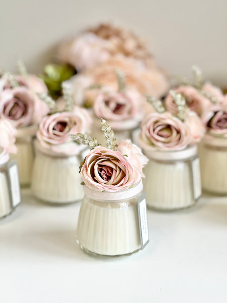Dusty Custom Candle Wedding Favors for Guests, Personalized Party Candle Favors, Bulk Candle Favors, Decorative Candles for Home, Customizable Wedding Favors
