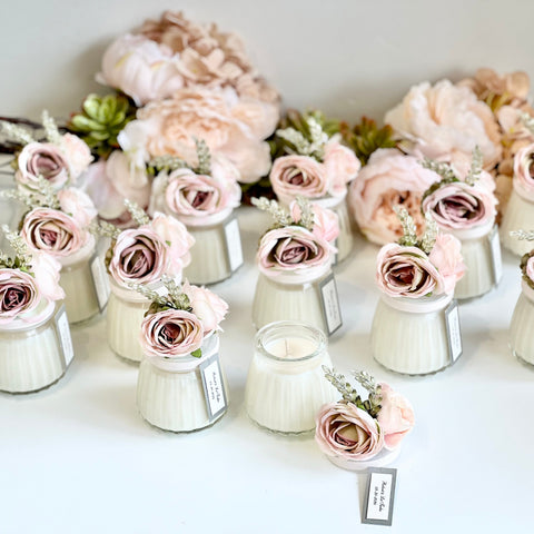 Dusty Custom Candle Wedding Favors for Guests, Personalized Party Candle Favors, Bulk Candle Favors, Decorative Candles for Home, Customizable Wedding Favors