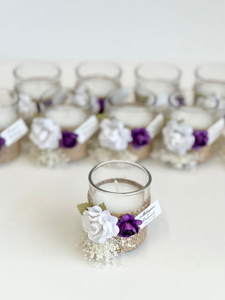 10 pcs Custom Candle Wedding Favors – Personalized Luxury Boho Party Candle Gifts for Guests, Bulk Home Decor