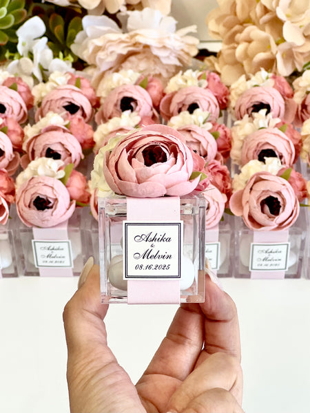 5 pcs Custom Wedding Favor Boxes – Party Favors for Guests, Elegant Gift Boxes