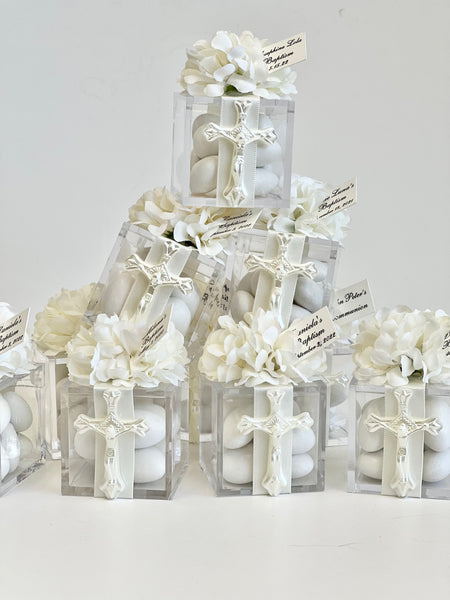 10 pcs Baptism Favors, Christening Favors, Cross Favors, Custom Favors, First Communion Souvenirs, Personalized Baptism Gifts