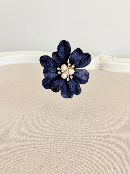 Navy Blue Prom Corsage Set, Wedding Corsages, Wrist Corsage, Bridesmaids Corsage, Bridal Bracelets