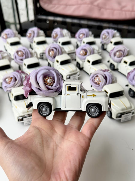 Lilac Track Car Wedding Favors, Wedding Car Gifts for Guests, Baby Shower, Personalized Party Favors, Custom Bride Shower Favors