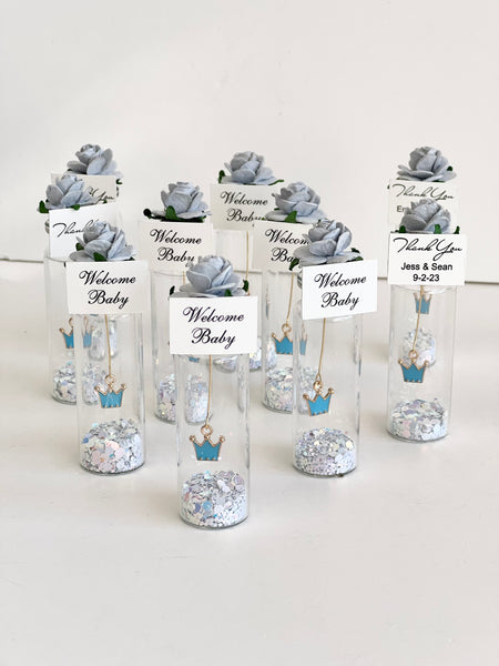 5 pcs Crown Baby Shower Favors, Custom Crown Favors, Disney Party Favors, Personalized, Little Prince Gifts, 1st Birthday Baby Boy Favors