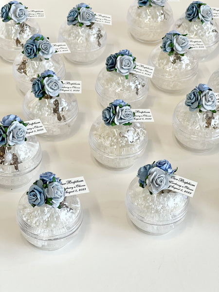 10 pcs Baptism Favors, Christening Favors, Rosary Favor Boxes, Personalized First Communion Souvenirs, Custom Baptism Gifts