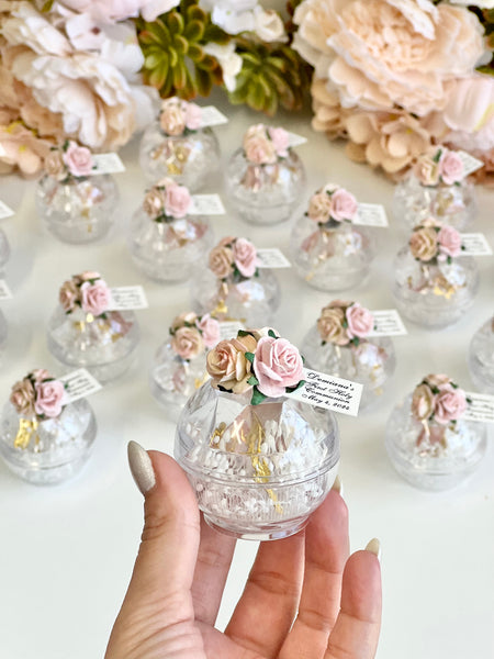 10 pcs Baptism Favors, Christening Favors, Rosary Favor Boxes, Personalized First Communion Souvenirs, Custom Baptism Gifts