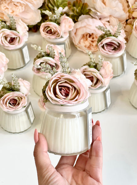 Dusty Custom Candle Wedding Favors for Guests, Personalized Party Candle Favors, Bulk Candle Favors, Decorative Candles for Home, Customizable Wedding Favors