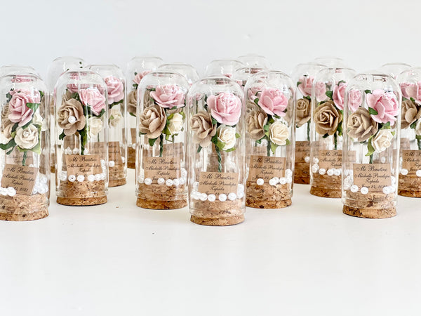 10 pcs Wedding Favors – Custom Glass Dome Cloche Favors, Beauty and the Beast Party Favors for Guests