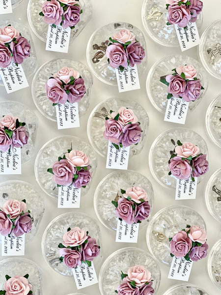 10 pcs Baptism Favors, Christening Favors, Rosary Favor Boxes, Personalized First Communion Souvenirs, Custom Baptism Gifts